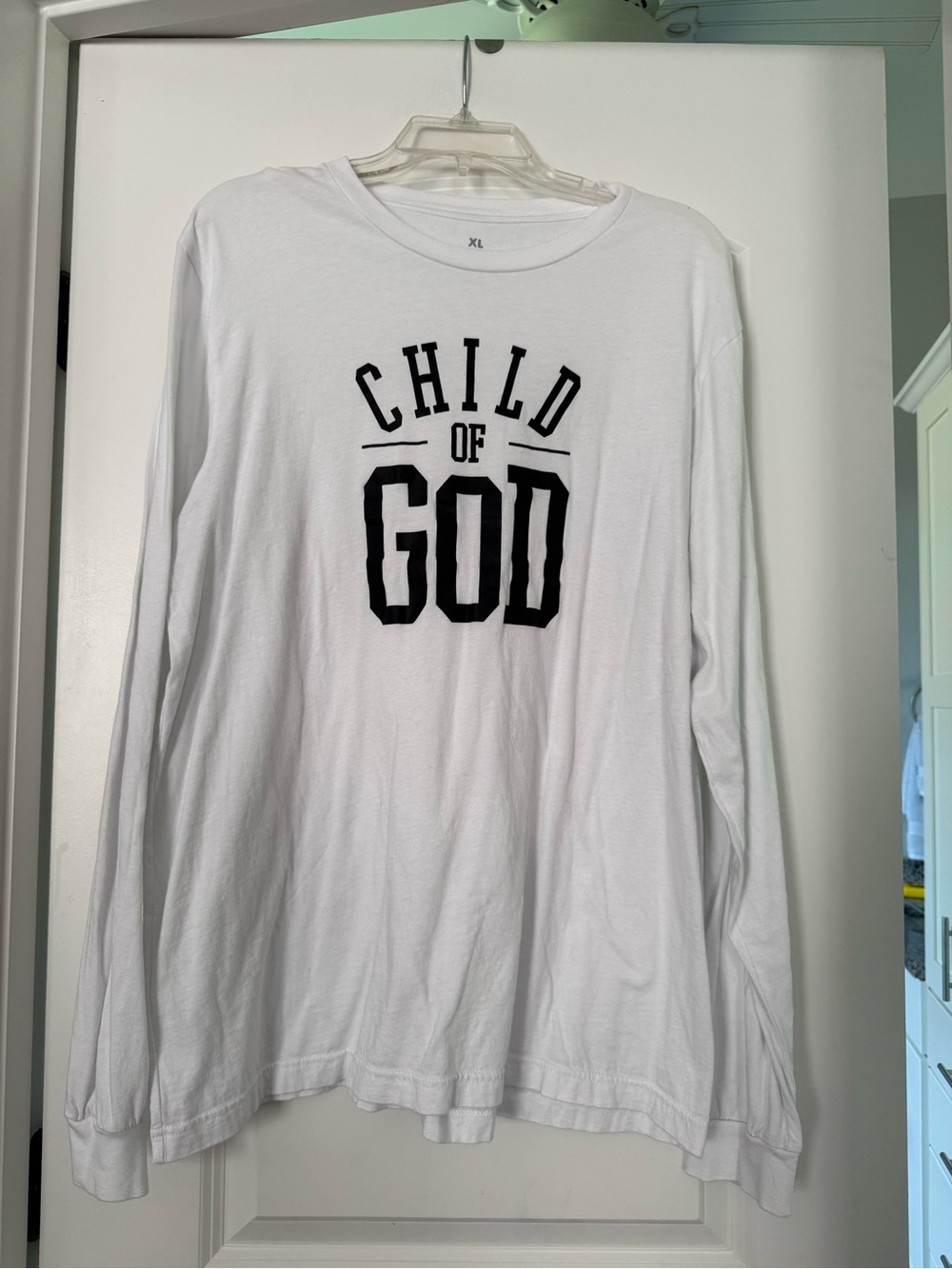 White 'Child of God' Long Sleeve Tee